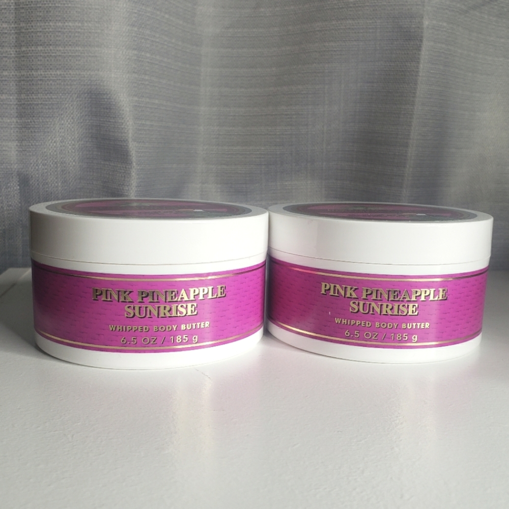 BBW PINK PINEAPPLE SUNRISE WHIPPED BODY BUTTER X2